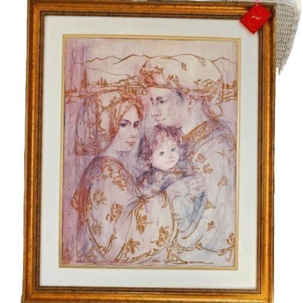 Certified‎ Print Holy Family by Edna Hibel